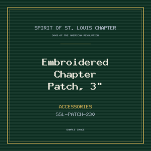 Embroidered Chapter Patch, 3"